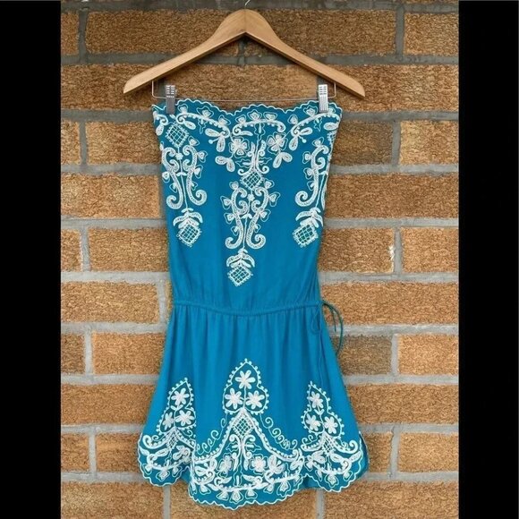 TANIA MOHAN TABLA GODDESS SILK SHORT DRESS XS - Picture 2 of 14